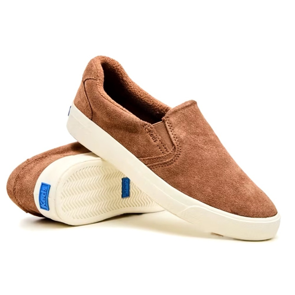 Keds pursuit suede leather slip on sneakers shoes 6 NEW